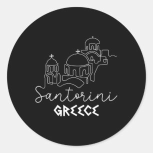Adesivo Família de Verão de Destino da Grécia de Santorini