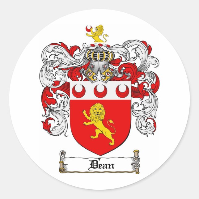 ADESIVO FAMÍLIA DEAN CREST - CASACO DEAN ARMS (Frente)