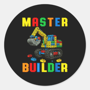 Adesivo Família Divertida Construtor Mestre Construindo Ti
