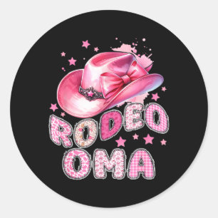 Adesivo Família do 1º Aniversário da Rodeio Oma Pink Cowgi