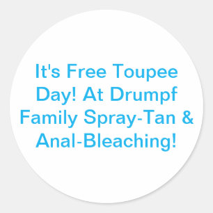 Adesivo Família Drumpf Spray-Tan Hankamer Artjunkhaus Comi