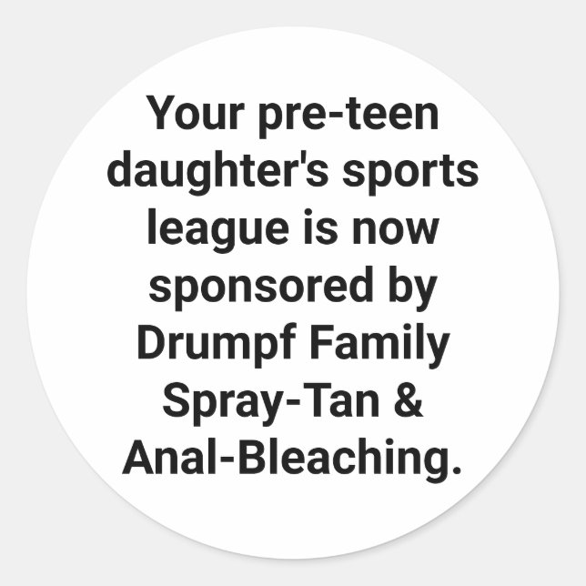 Adesivo Família Drumpf Spray-Tan Hankamer Artjunkhaus Engr (Frente)