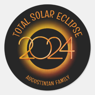 Adesivo Família ECLIPSE SOLAR TOTAL 2024 Personalizada
