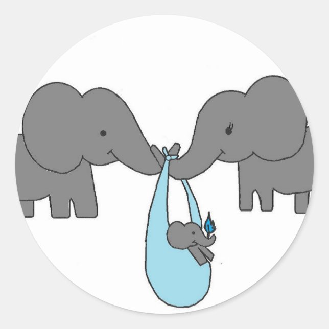 Adesivo Família Elefante (Frente)