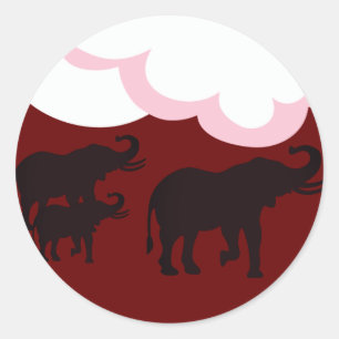 Adesivo Família Elefante