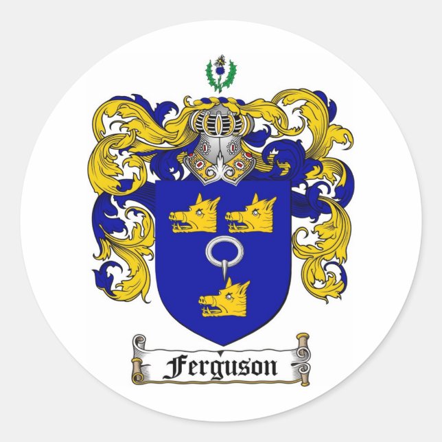ADESIVO FAMÍLIA FERGUSON CREST - CASACO FERGUSON DE ARMAS (Frente)