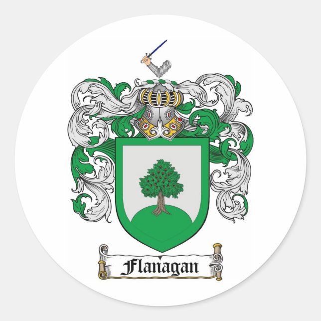 ADESIVO FAMÍLIA FLANAGAN CREST - CASACO FLANAGAN DE ARMAS (Frente)