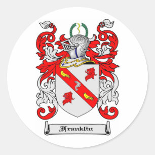 ADESIVO FAMÍLIA FRANKLIN CREST - CASACO DE ARMAS FRANKLIN