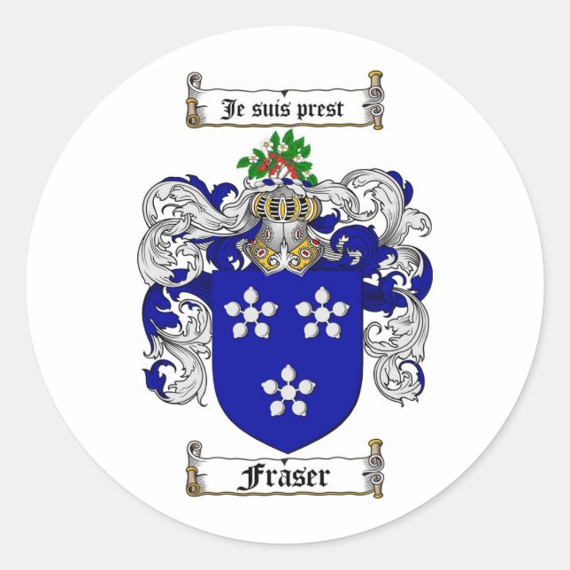 ADESIVO FAMÍLIA FRASER - CASACO FRASER DE ARMAS (Frente)