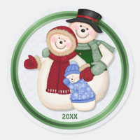 Família Frosty Snowman - Azul