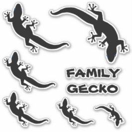 ADESIVO FAMÍLIA GECKO