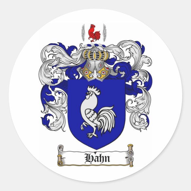 ADESIVO FAMÍLIA HAHN CREST - HAHN CASACO DE ARMAS (Frente)