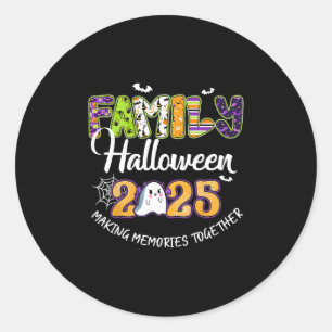 Adesivo Família Halloween 2025 Criando Memórias Juntos Cru