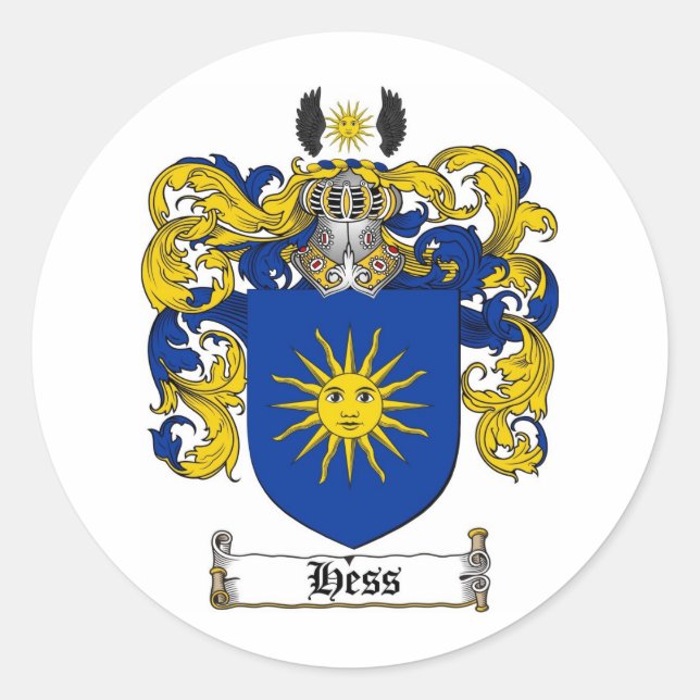 ADESIVO FAMÍLIA HESS CREST - CASACO DE BRAÇOS HESS (Frente)