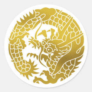Adesivo Família Japonesa Crest-Dragon