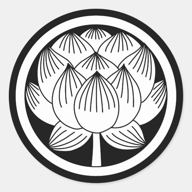 Adesivo Família Japonesa Crest-Lotus (Frente)