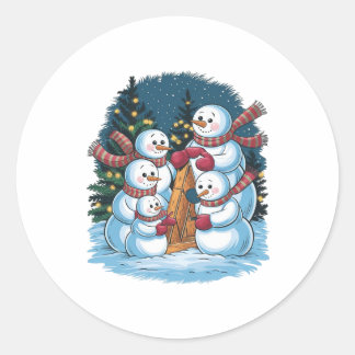 Adesivo Família Joyful Snowman