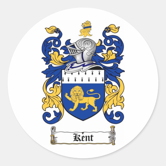 ADESIVO FAMÍLIA KENT CREST - CASACO DE ARMAS KENT (Frente)