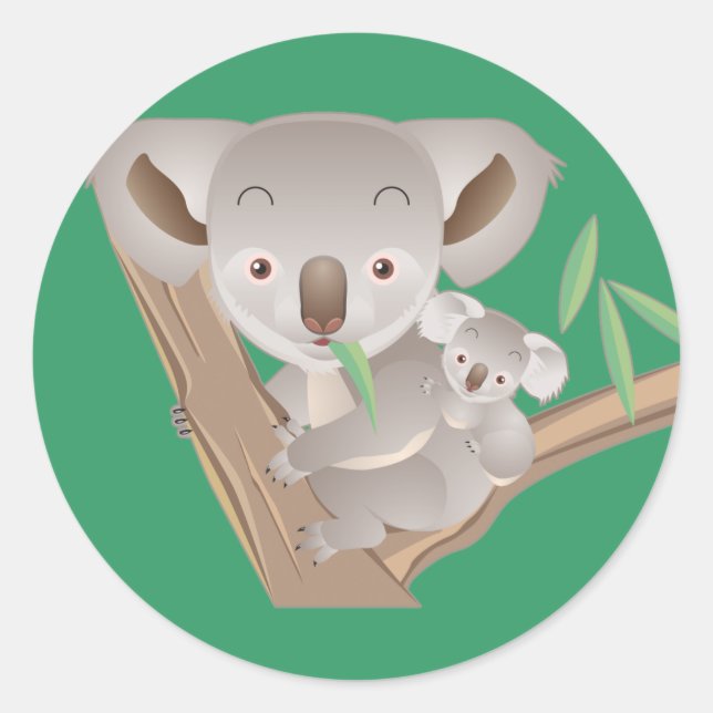 Adesivo Família Koala (Frente)