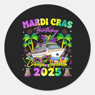 Adesivo Família Mardi Gras Birthday Cruise Squad Matching