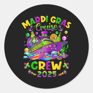Adesivo Família Mardi Gras Cruise Crew 2025 Matching Vacat