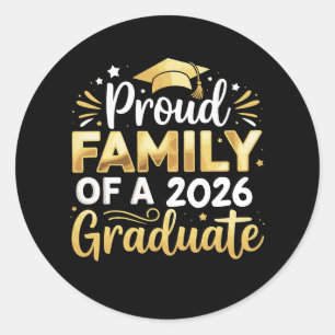 Adesivo Família Orgulhosa De Um Graduado Em 2026 26 Gradua