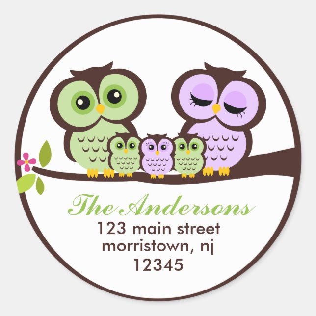 Adesivo Família Owl (Frente)