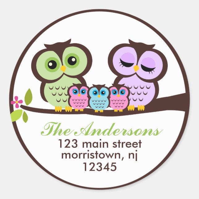 Adesivo Família Owl (Frente)