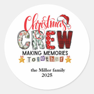 Adesivo Família Personalizada Moderna Corada Feliz Natal