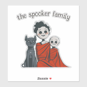 Adesivo Família Spooky