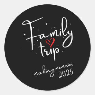 Adesivo Família Vibes 2025 Fazer de Férias de Reunião da F