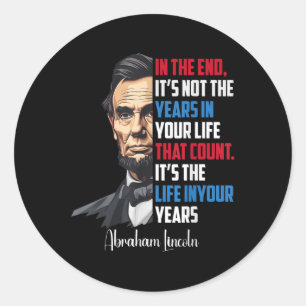 Adesivo Familiar Abraham Lincoln - Citação Inspiracional W