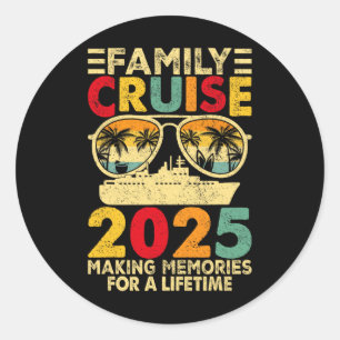 Adesivo Familiar Cruise 2025 Matching Family Tee Summer Va