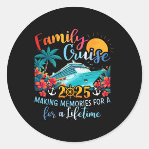 Adesivo Familiar Cruise 2025 Memórias do Fazer Navio Vac