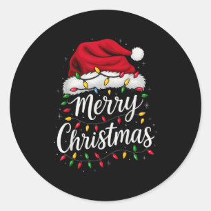 Adesivo Famílias de Feliz Natal Luz Santa Hat M