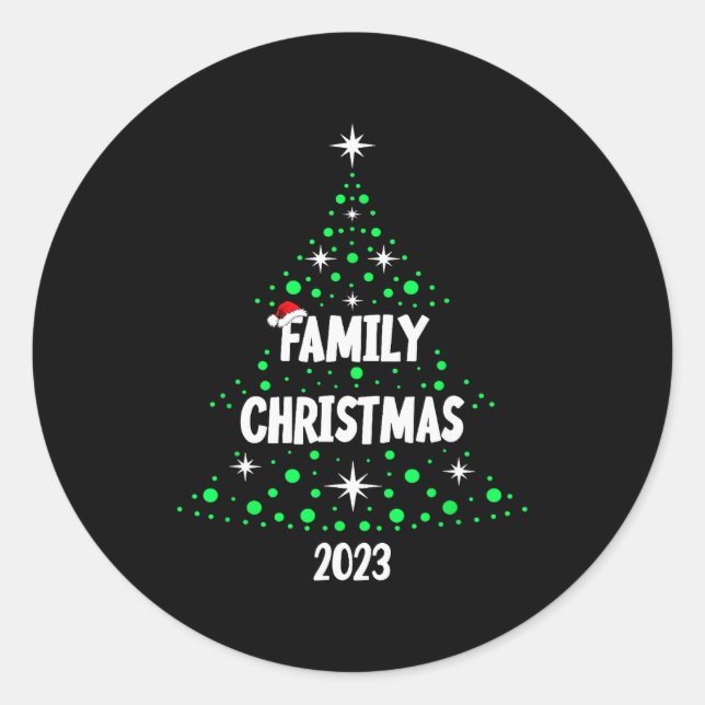 Adesivo Family Christmas 2023 Christmas 2023  (Frente)