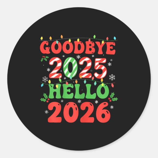 Adesivo Family Christmas Shirts Matching 2025, Funny Nye H (Frente)