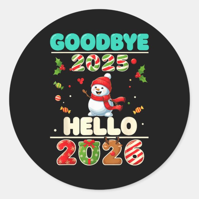Adesivo Family Christmas Shirts Matching 2025, Funny Nye H (Frente)