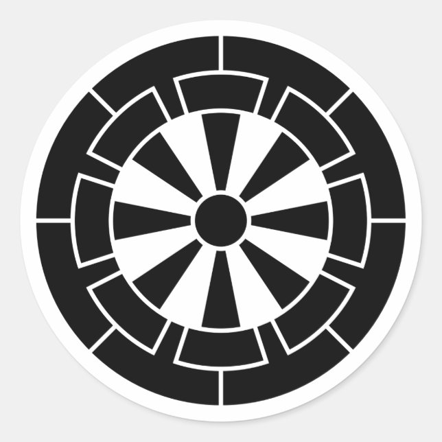 Adesivo [Family Crests] Genji clan wheel (Frente)