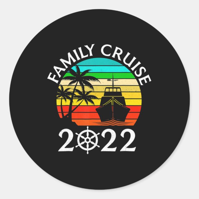 Adesivo Family Cruise 2022 Cruise Family Matching Group S (Frente)
