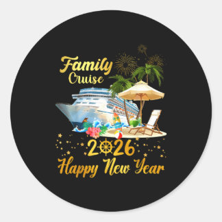 Adesivo Family Cruise 2026 Happy New Year 