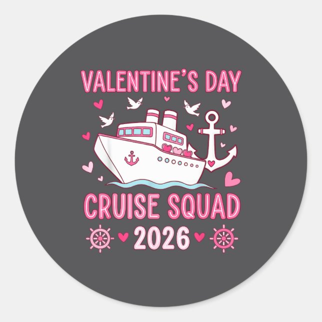 Adesivo Family Matching Valentines Day Family Cruise Squad (Frente)