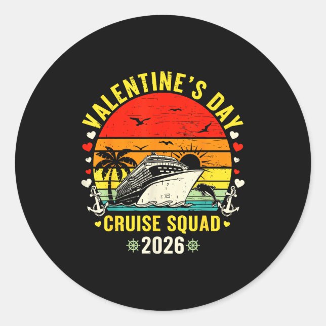 Adesivo Family Matching Valentines Day For Couples Cruise  (Frente)