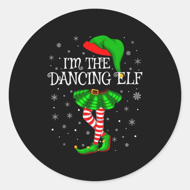 Adesivo Family Matching Women Girls I'm The Dancing Elf Ch (Frente)