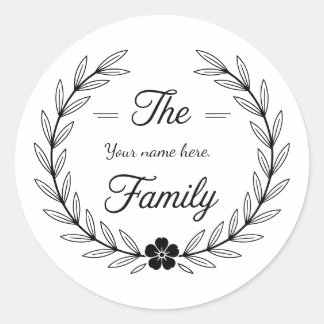 Adesivo Family monogram sticker.