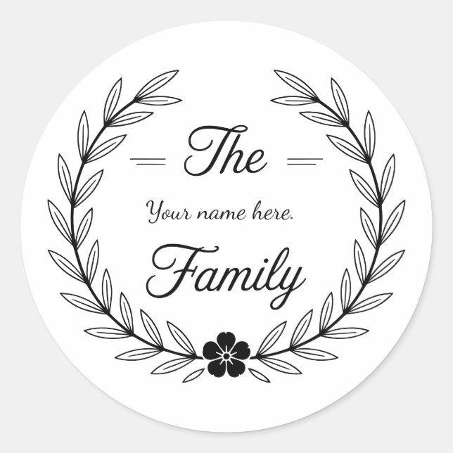 Adesivo Family monogram sticker. (Frente)