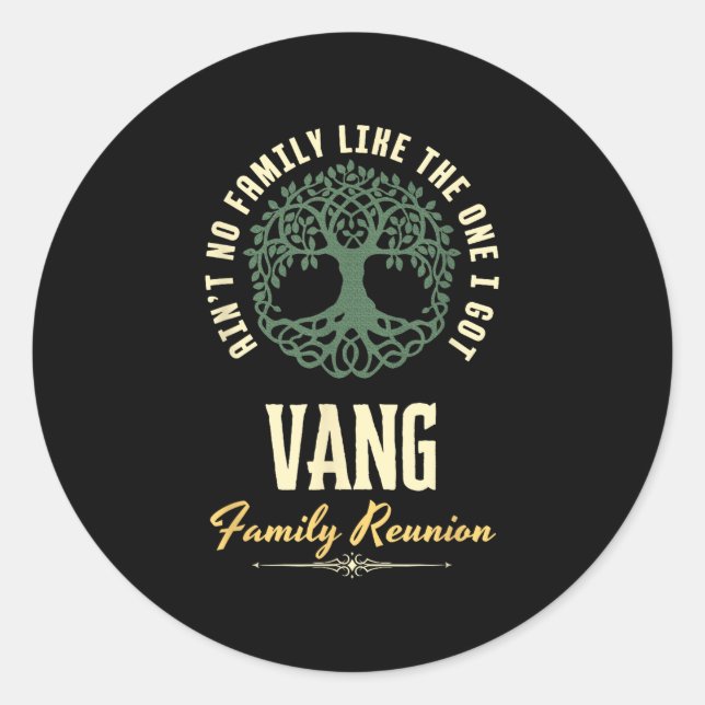 Adesivo Family Reunion 2025 Matching Design - Vang  (Frente)