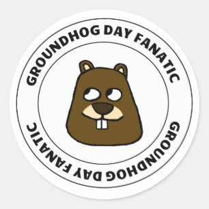 Adesivo Fanático por Dia de Marmota