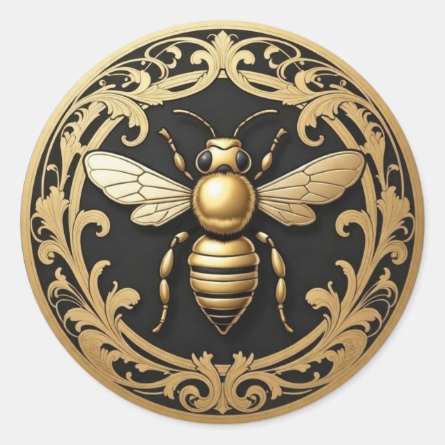 Adesivo Fancy Gold Honey Bee (Frente)