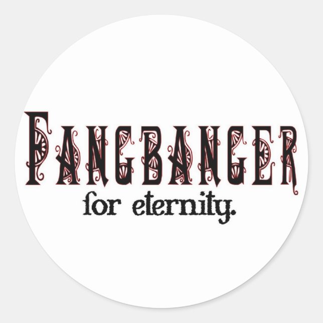 Adesivo fangbanger para a eternidade (Frente)